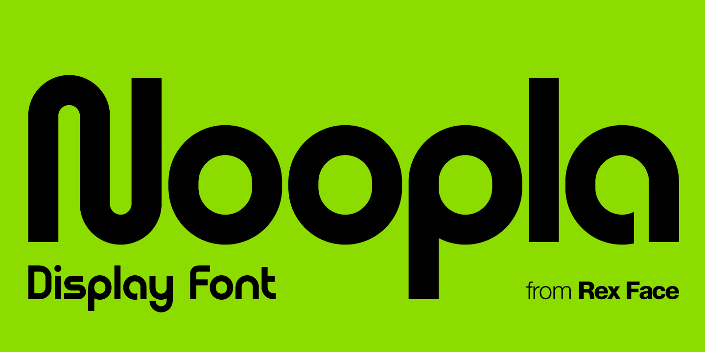 Schriftart Noopla